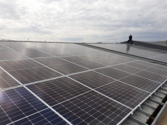 Solar panels Modern Networks roof