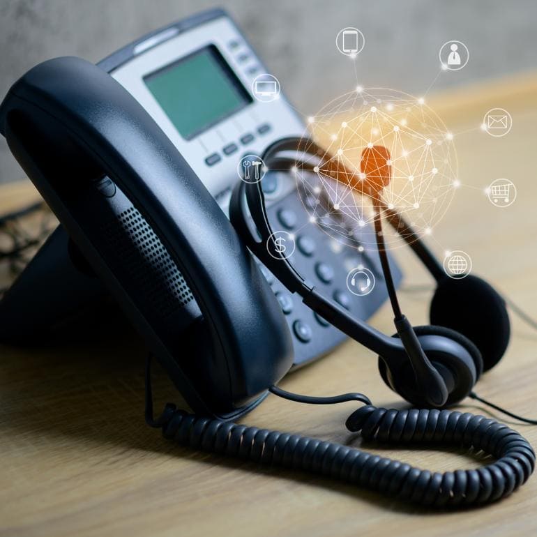 Voice over Internet Protocol (VoIP) telephone system Voice over Internet Protocol (VoIP) telephone handset and headset