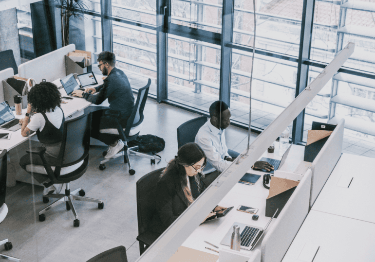 busy modern office busy modern office