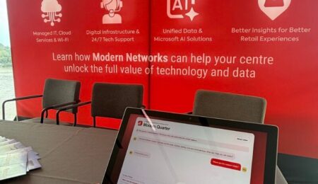Modern Networks demonstrating practical AI solutions for retail destinations.