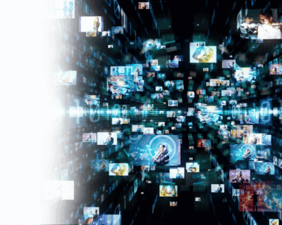  Digital technology concept. Binary code.